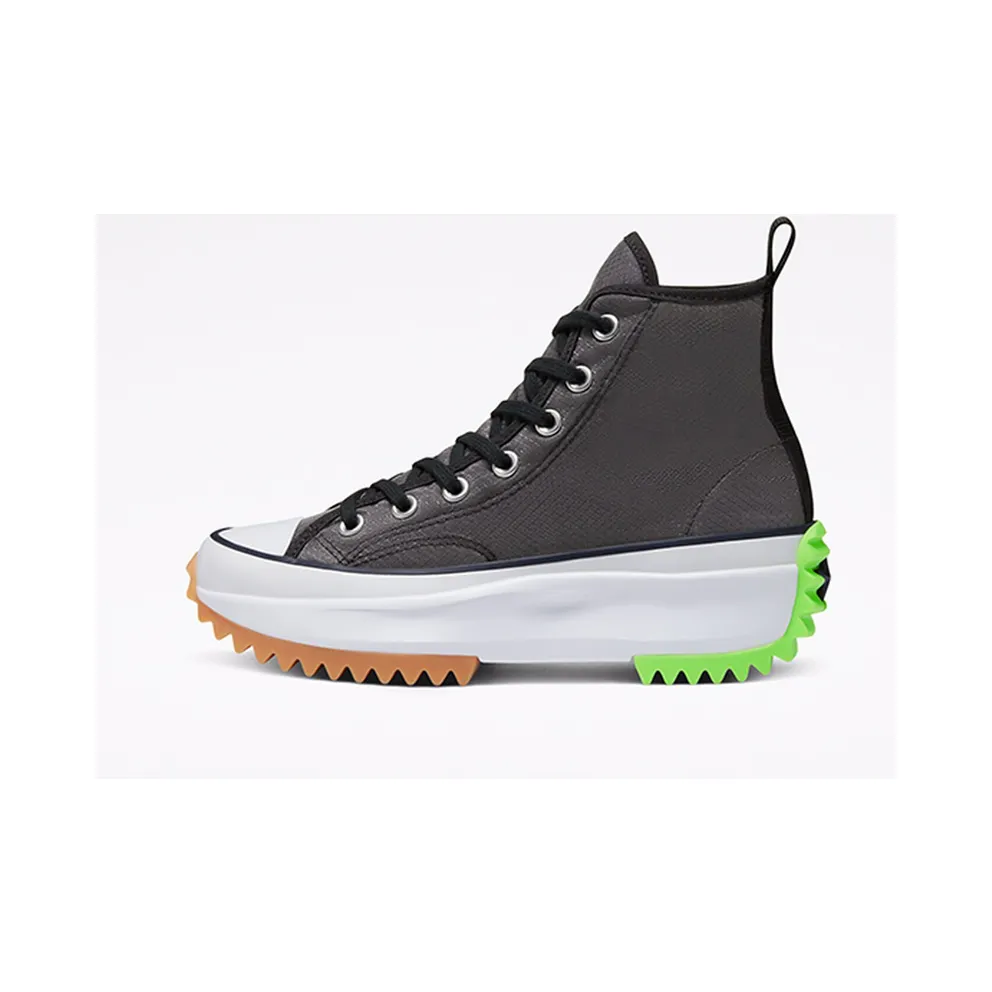 Converse Run Star Hike High Concrete Heat Black Black/White-Ghost Green (167852C)
