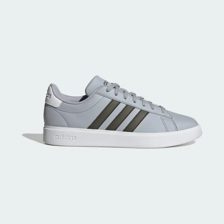 adidas Grand Court 2.0 “Halo Silver / Shadow Olive / Cloud White” (ID4468)