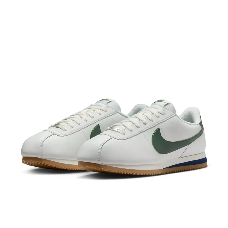 Nike Cortez Leather Summit White Fir Midnight Navy (DM4044-113)