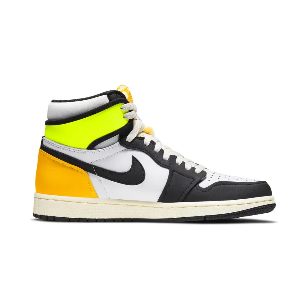 Jordan 1 Retro High White Black Volt University Gold White/Black-Volt-University Gold (555088-118)