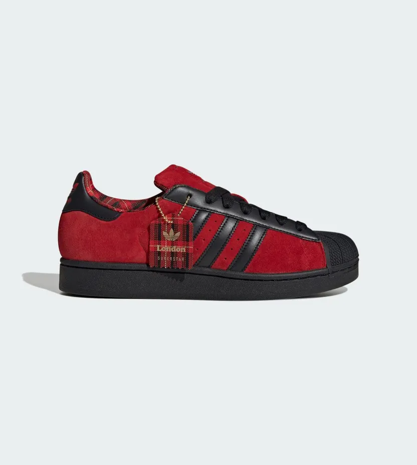 Adidas Superstar II schoenen Better Scarlet / Core Black / Matte Gold (JQ3224)