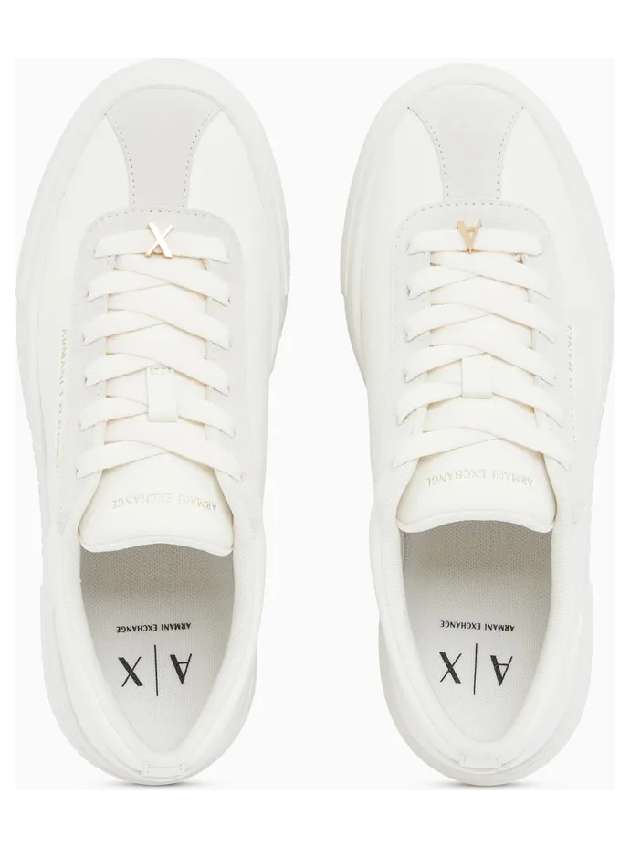 Armani Low Cut Sneakers With Suede And Tumbled Finish (XW003065-AF28674-U0011) (3)