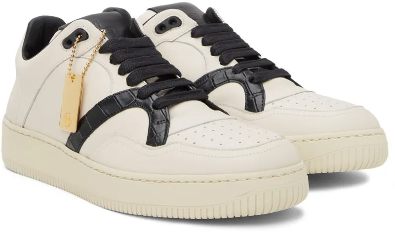 Human Recreational Services Off-White & Black Mongoose Low Sneakers (UE22GF0200X2C1)