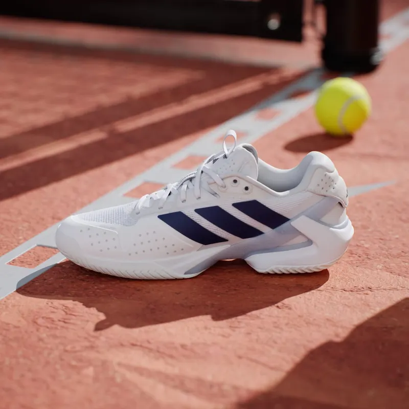 Adidas adizero Ubersonic 5 Tennis Cloud White / Dark Blue / Crystal Sky (JR1757)