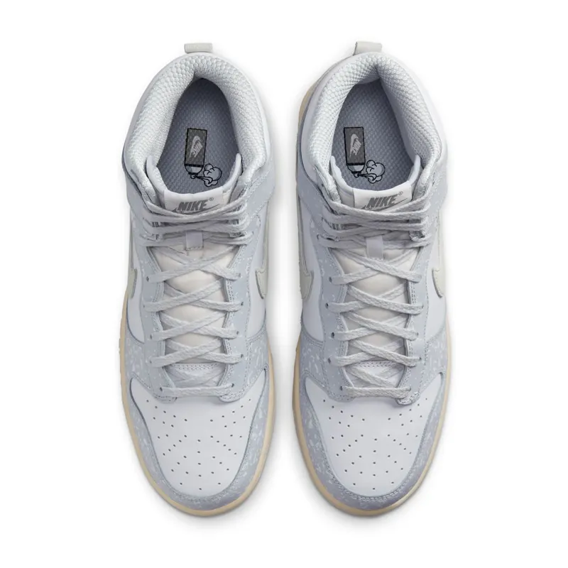 Nike Dunk High Spray Paint White Pure Platinum (FD9759-100)