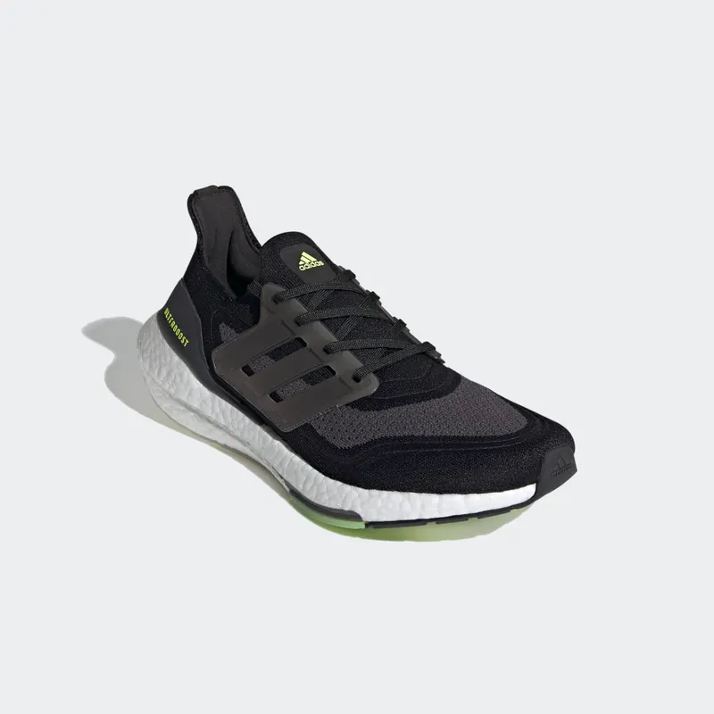Adidas UltraBoost 21 ‘Black Silver Metallic’ Core Black/Silver Metallic/Solar Yellow (FY0374)