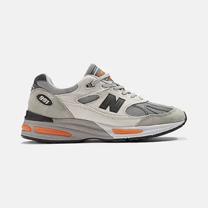 New Balance 991v2 MiUK Pelican Grey Orange (U991BS2)