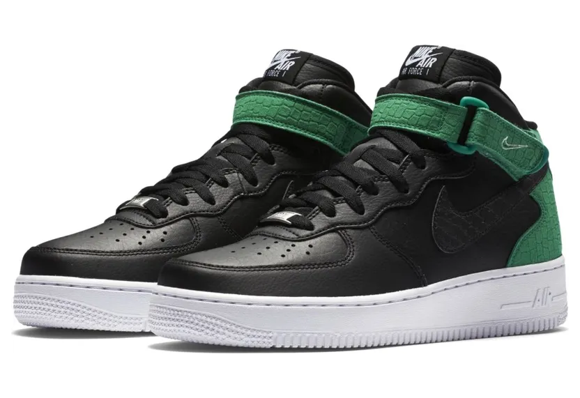 Nike Air Force 1 ’07 Mid Black Green White (W)