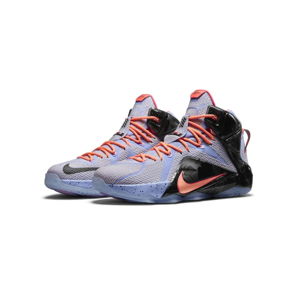Nike LeBron 12 Easter Aluminum/Sunset Glow-Hot Lava-Black (684593-488)