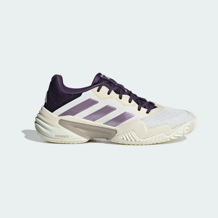 Adidas Barricade 13 Tennisschoenen Core White / Powder Plum / Aurora Plum (JR7814)
