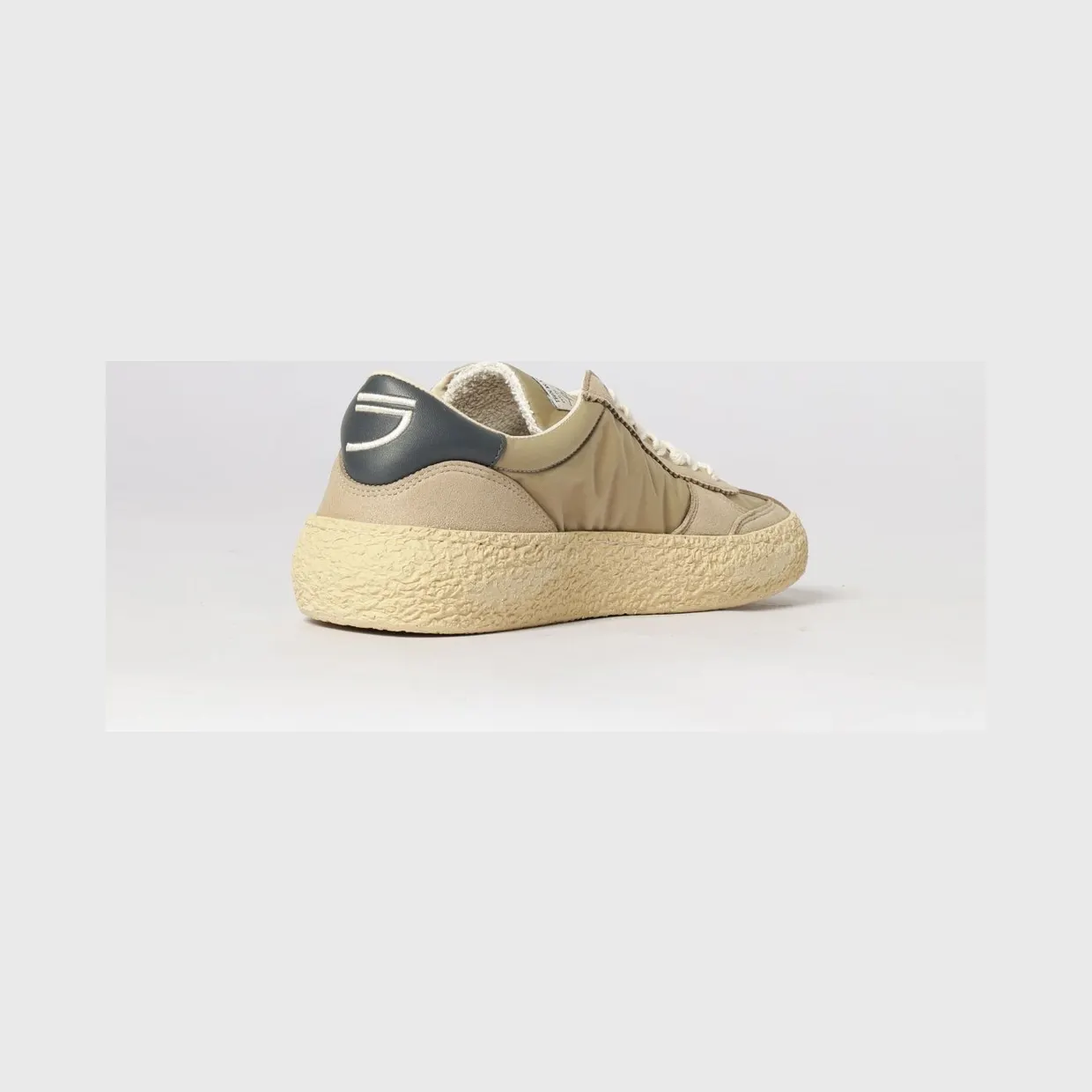 Puraai 1.01 Vintage Nylon and Vegan Leather Sneakers Beige (PU101V047) (2)