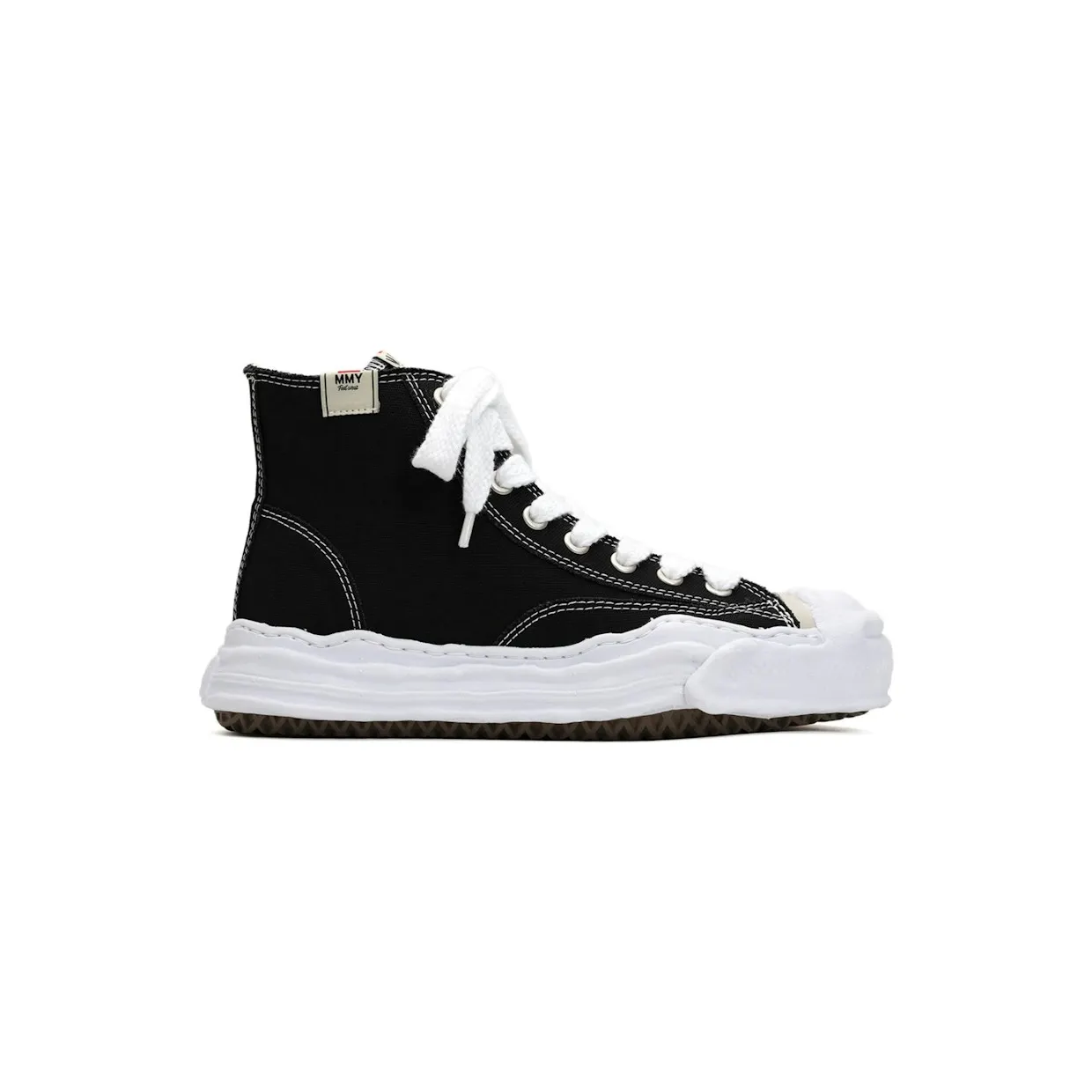 Maison Mihara Yasuhiro Hank OG Sole Canvas Hi Black White (A05FW701-BLKWHT)