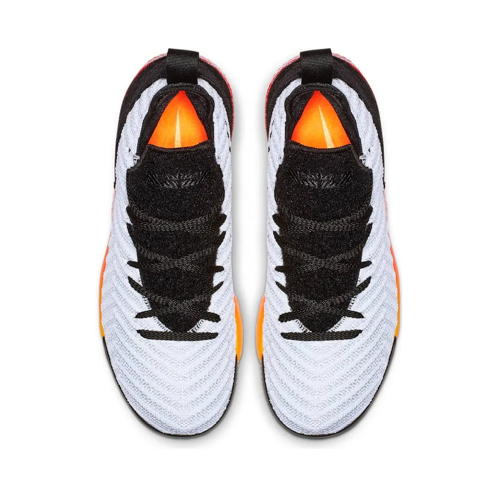 Nike LeBron 16 Strive (GS) White/Laser Orange-Total Orange-Black (AQ2465-188)