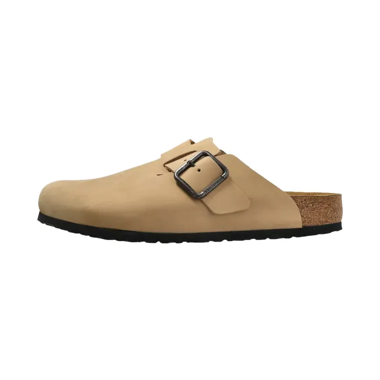 Birkenstock Boston Wire Buckle Nubuck Leather “Sandcastle” (1031584)