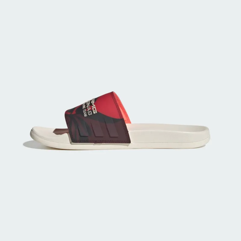 adidas Adilette Comfort Slides Mercedes-AMG Petronas Formula One Team Turbo Aurora Ruby (JQ1937)