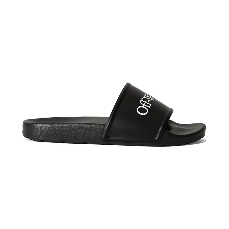 OFF-WHITE Bookish Logo Slide Black White (OMIU002S26MAT0021001)
