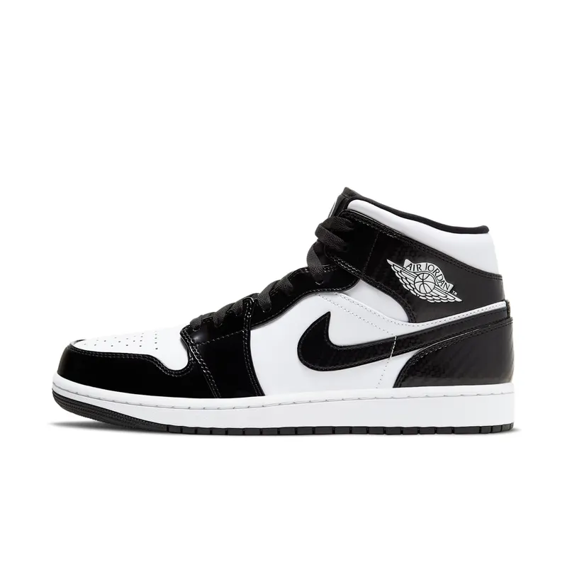 Jordan  1 Mid Carbon Fiber Black/White-Black (DD1649-001)