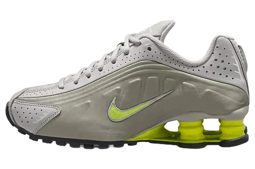Nike Shox R4 GS “College Grey / Volt” (CW2626-008)