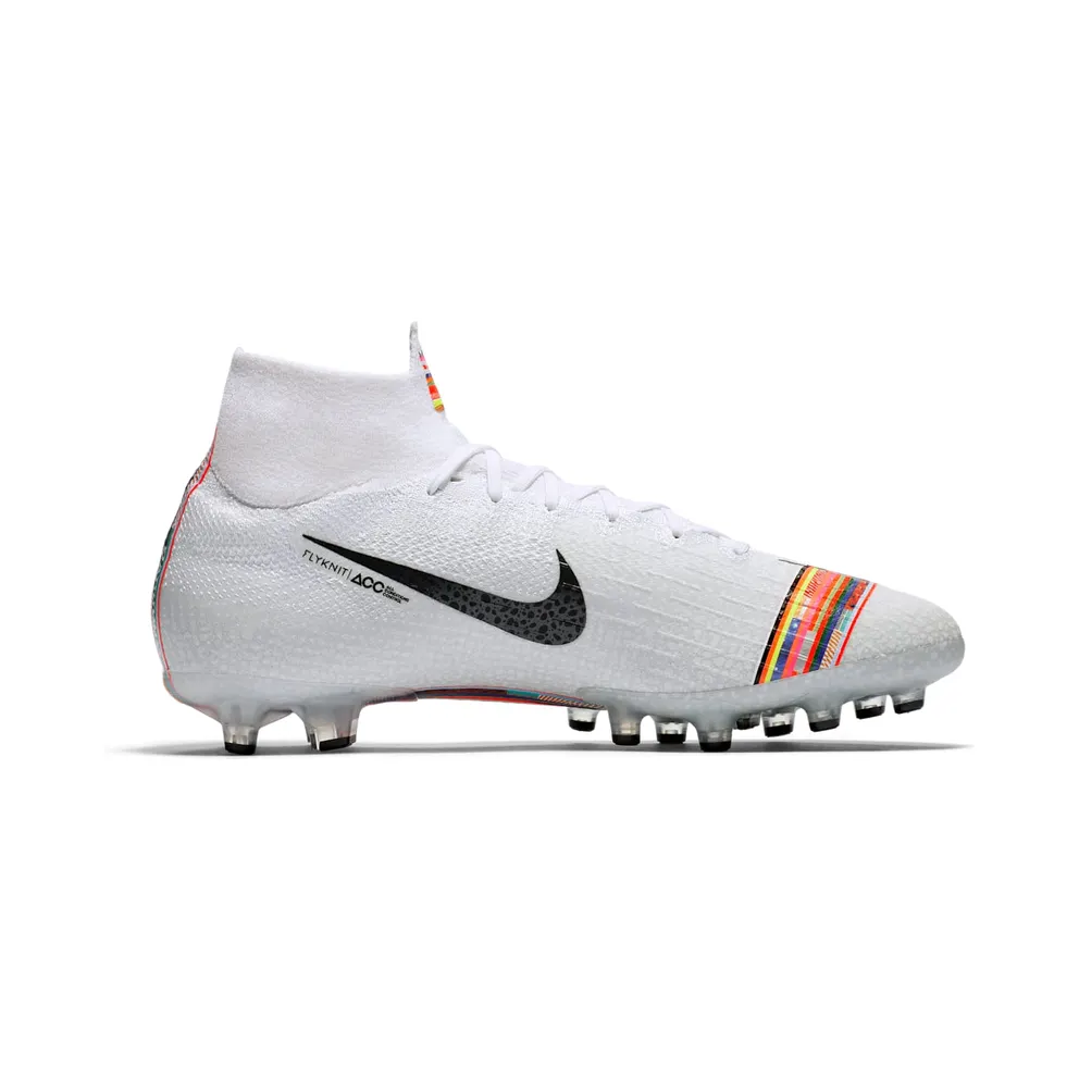Nike Mercurial Superfly 6 Elite AG Pro White Black White/Black-Pure Platinum (AJ3546-109)
