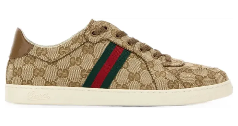 Gucci Stretch low-top sneakers – Beige (871608FAF48)