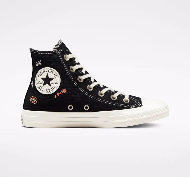 Converse Chuck Taylor All Star Embroidered Floral Black/multi/egret (A01585C)