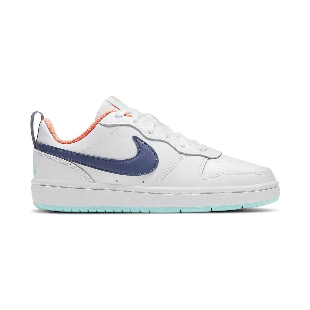 Nike Court Borough Low 2 White Navy (GS) (BQ5448-112)