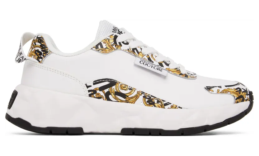 Versace Jeans Couture Black & White Atom Sneakers (E73VA3SB7EZP148)