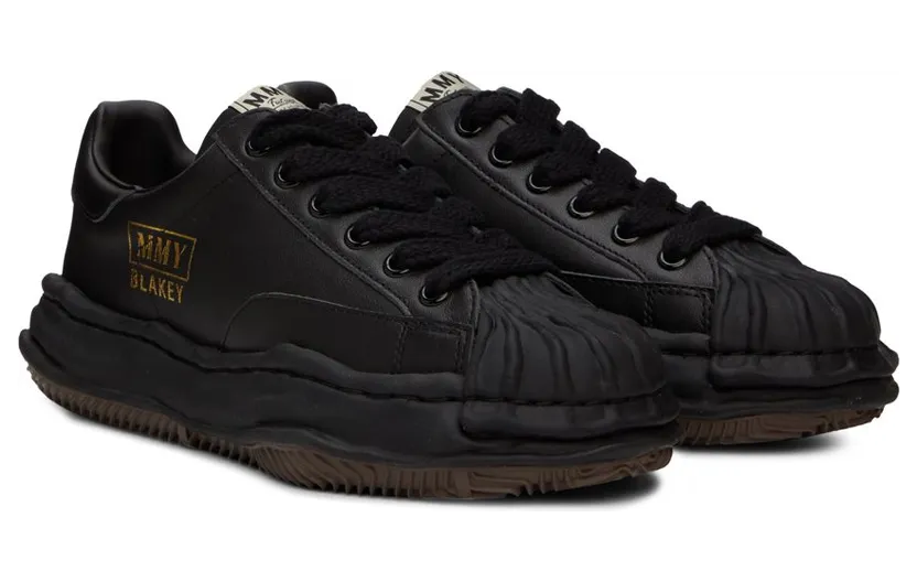 Miharayasuhiro Black Leather Blakey OG Sneakers (A06FW702) (4)