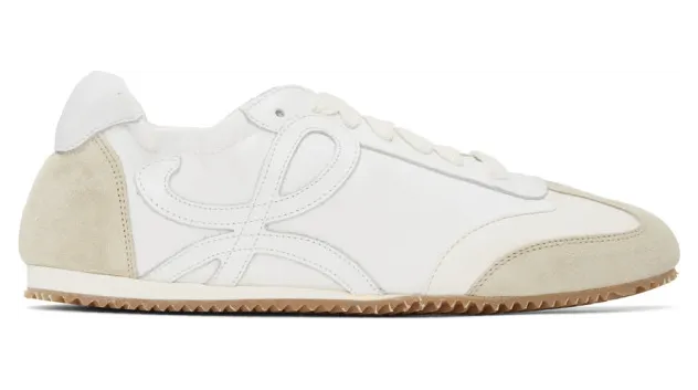 Loewe Off-White and White Ballet Runner Sneakers (L814282X08)
