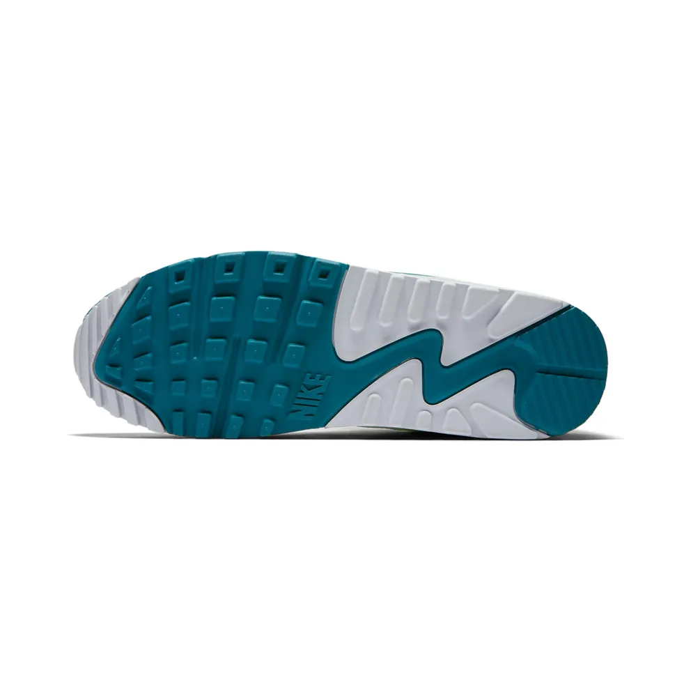 Nike Air Max 90/1 Spruce Lime White/Geo Teal-Lime Blast-Wolf Grey (AJ7695-103)