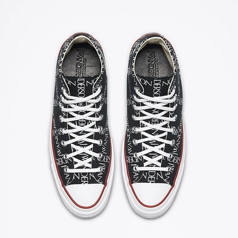 Converse Chuck Taylor All-Star 70s Hi Grid JW Anderson Black Black/White-Insignia Red (160807C)