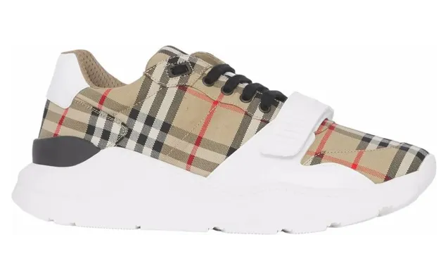 Burberry Check, Suede and Leather “Neutrals/White” (8048577 MF TNR NEW A7028) (2)