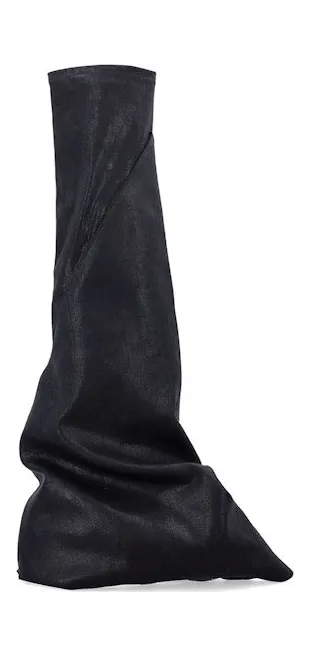 Rick Owens Hollywood DRKSHDW Fetish Denim Boot Black Milk (DS01E3815 SCF 911)