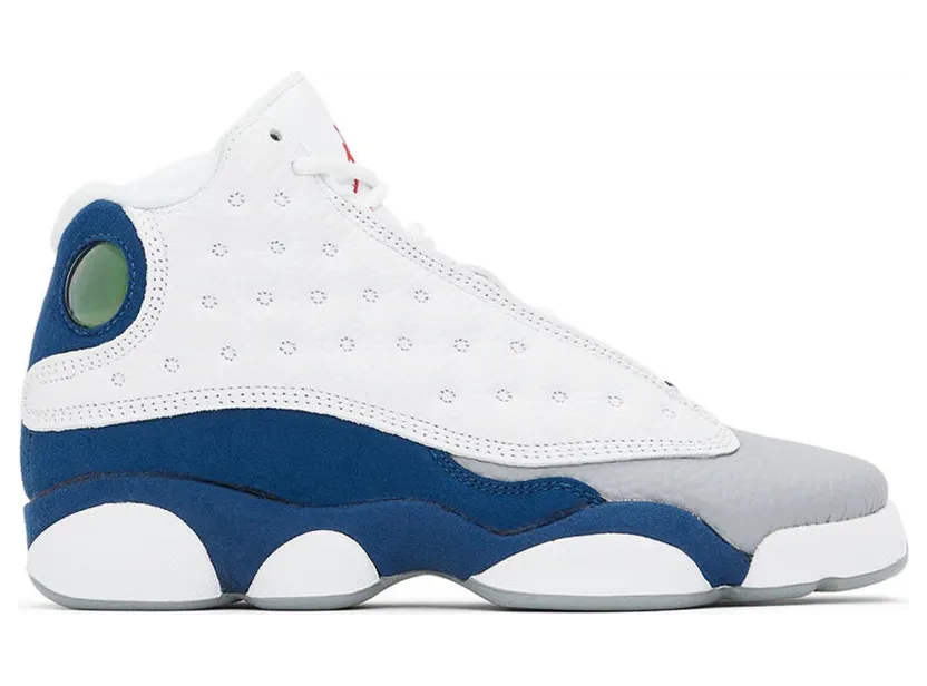 Nike Jordan Kids White & Navy Air Jordan 13 Retro Big Kids Sneakers (DJ3003-164)