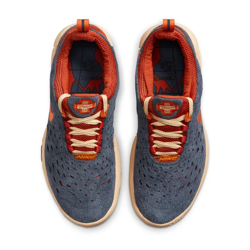 Nike Free Run Trail Thunder Blue – “Thunder Blue / Orange-cinnabar-canvas” (CW5814-400)