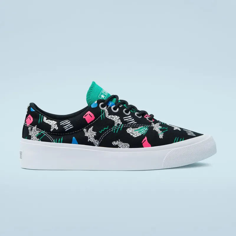 Converse Archive Print Skidgrip CVO Low Top Black/court Green/White (170725C)