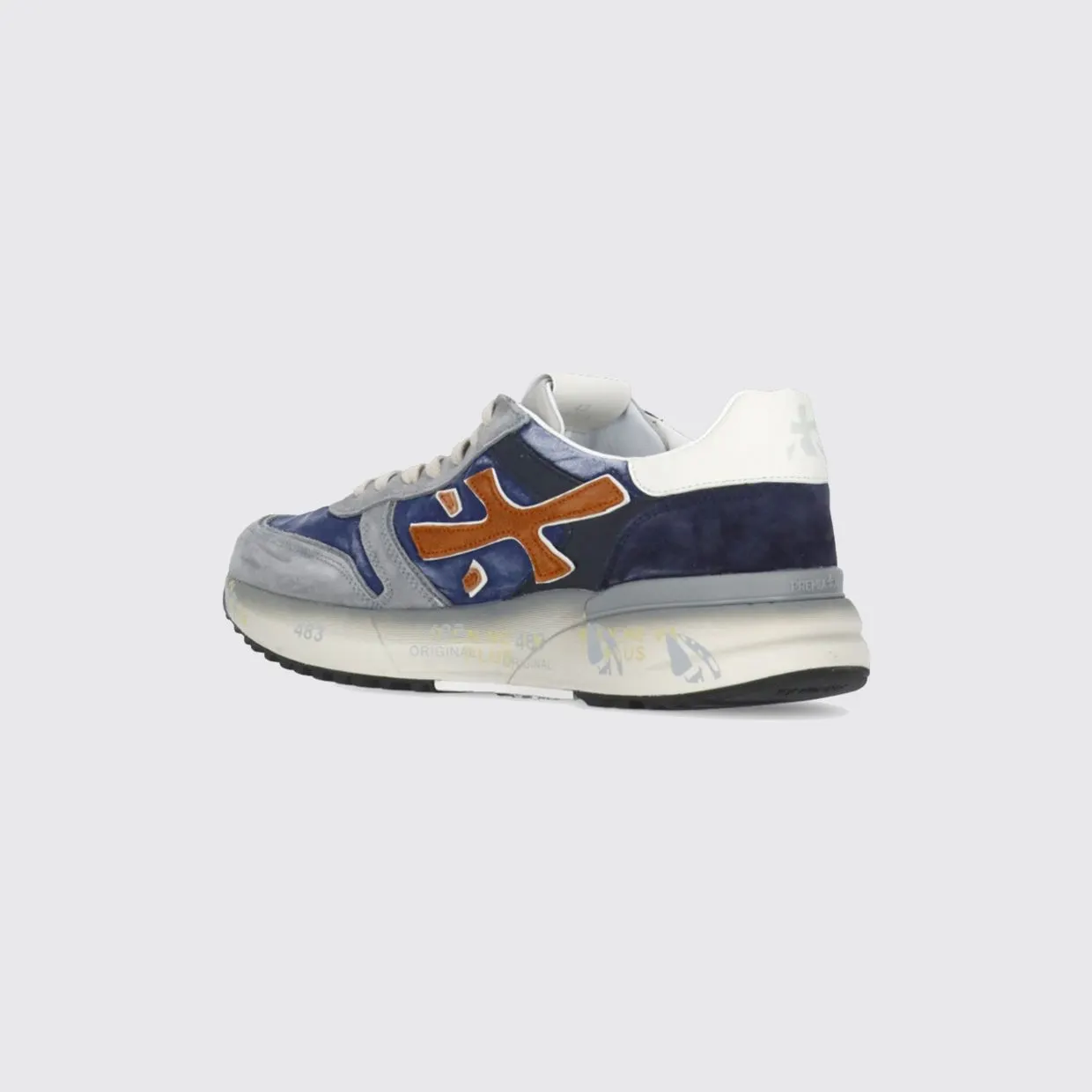 Premiata Mick Suede and Nylon Sneakers Ink (MICK7215N) (3)