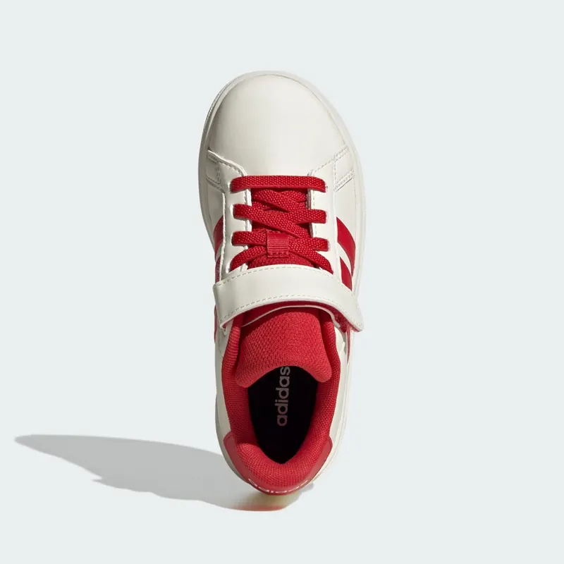 Adidas Grand Court 2.0 Kids Off White / Collegiate Red / Core Black (JQ8003)
