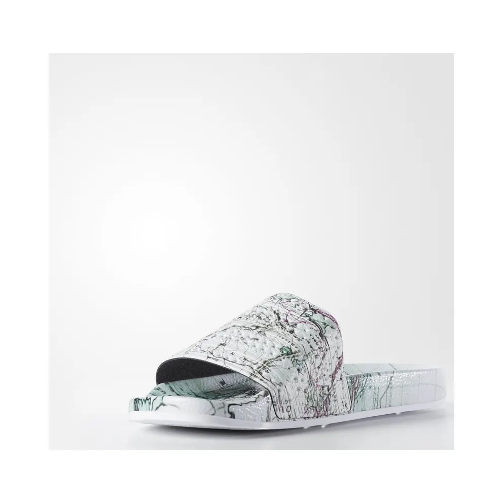 adidas Adilette Huangs World White/Pink (F37688)