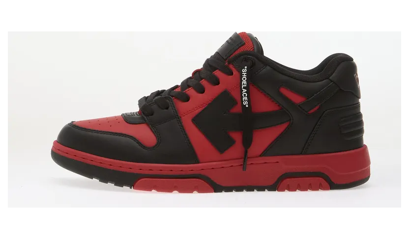 Sneakers Off-White x AC Milan Out Of Office Red/ Black (OMIA189G25LEA0012510)