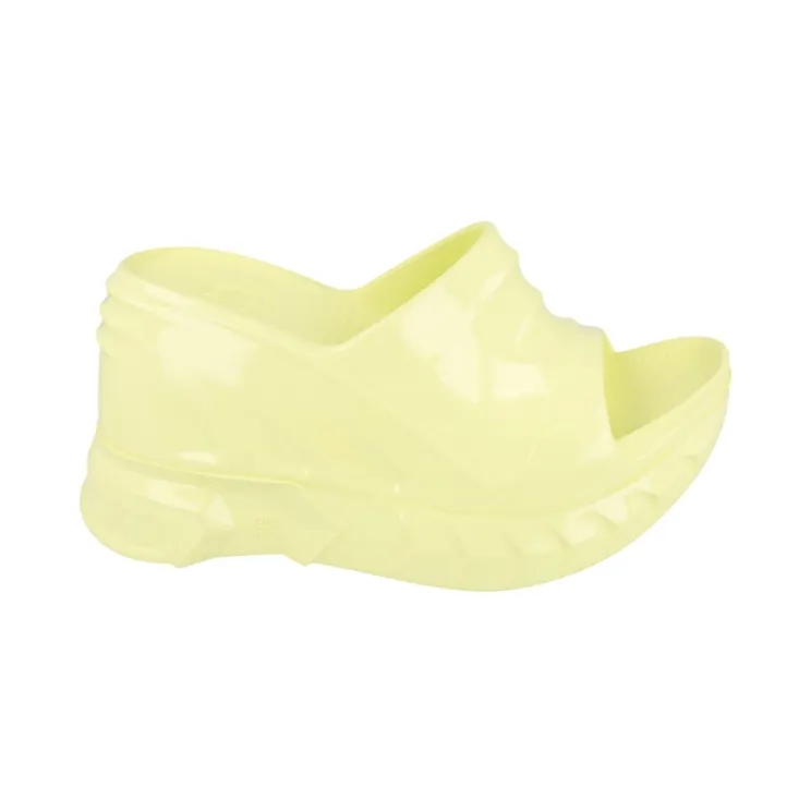 Givenchy Marshmallow Wedge Slides Pale Yellow (BE305B-E1N8-740)