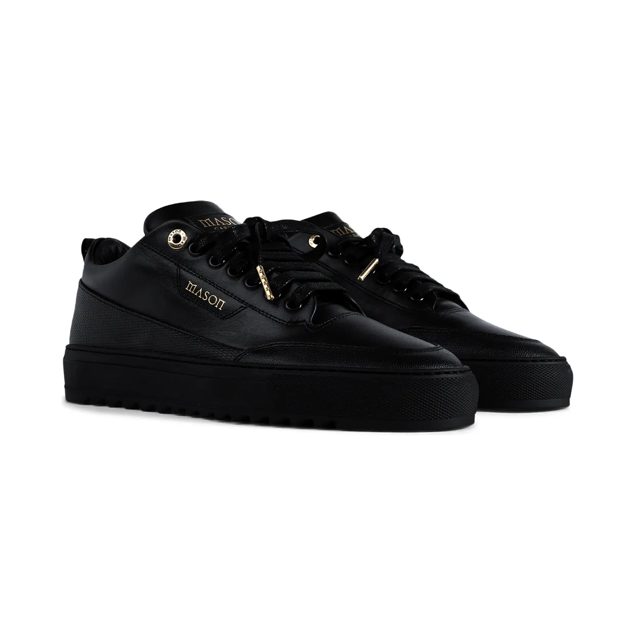 Mason Garments Torino Leather/Diamond Black Schwarz (SS20-20F)