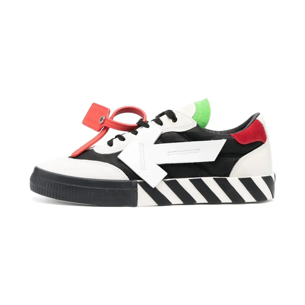 OFF-WHITE Floating Arrow Vulcanized Low Black Green Red (OMIA232S23LEA0010301)