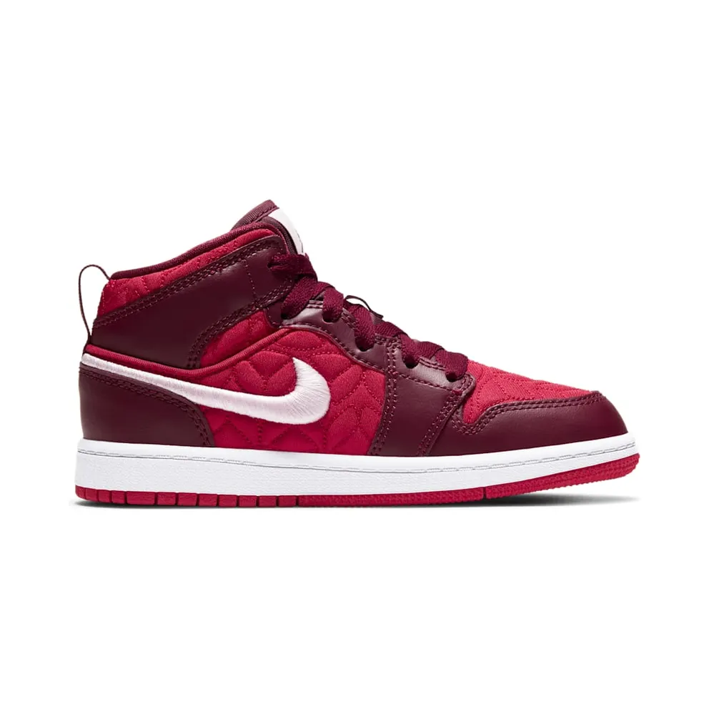 Jordan 1 Mid Red Quilt (PS) (AV5173-600)