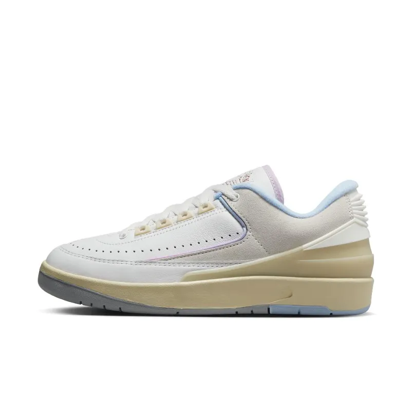 Air Jordan 2 Retro Low Summit White/Ice Blue/Iced Lilac/Varsity Red (DX4401-146)