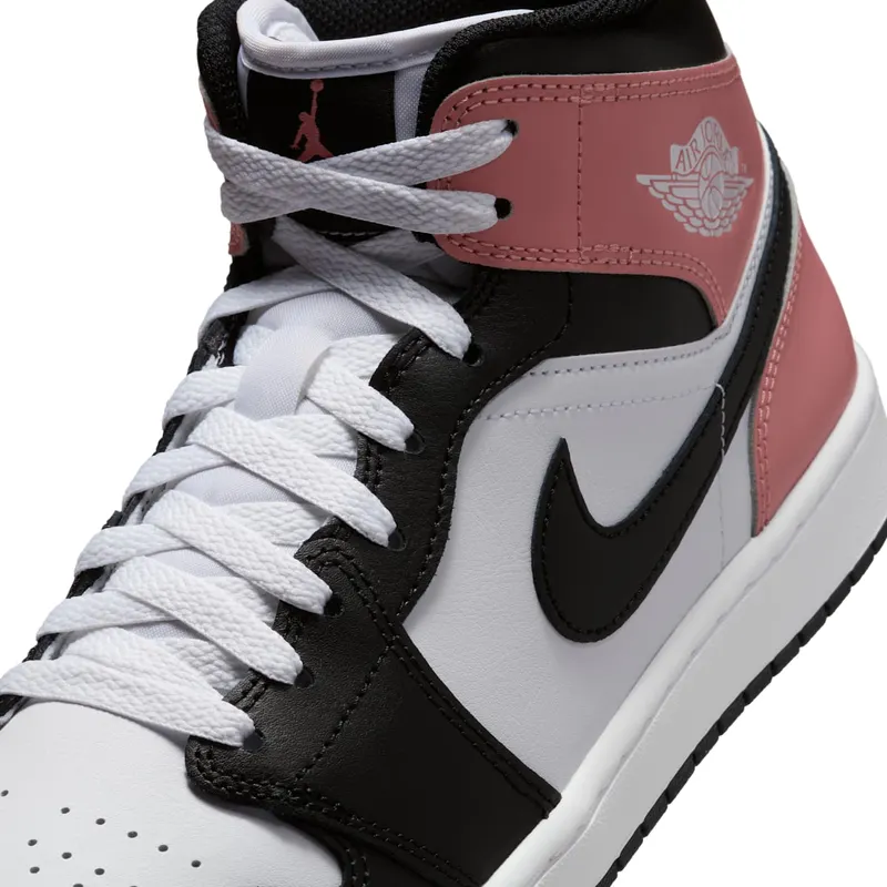 Jordan 1 Mid “White Rust Pink Black” (DQ8426-100)