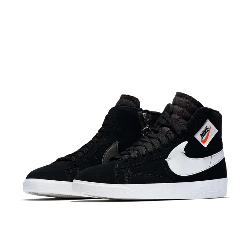 Nike Blazer Mid Rebel Black White (W) Black/Summit White-Oil Grey-Oil Grey (BQ4022-001)