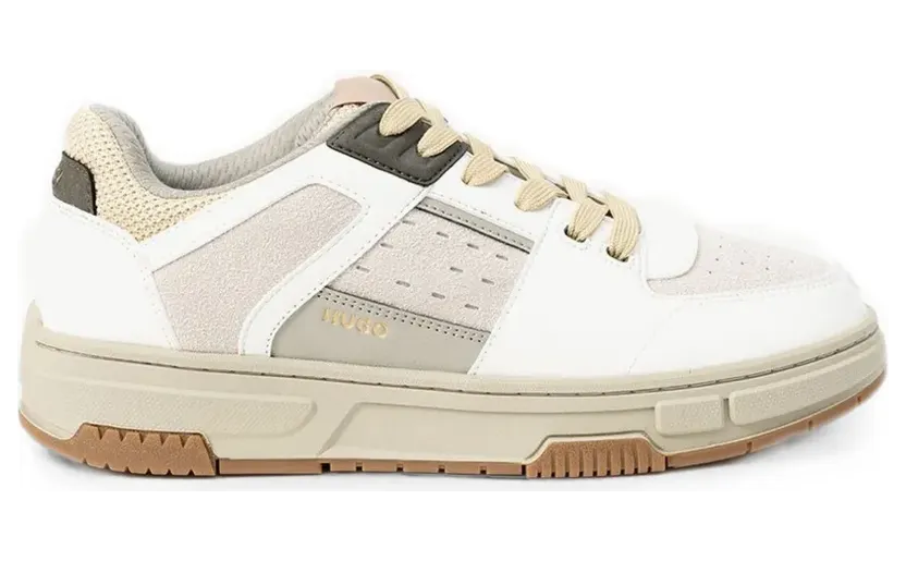 HUGO Sneakers mit Einsätzen – Weiß (50558023)