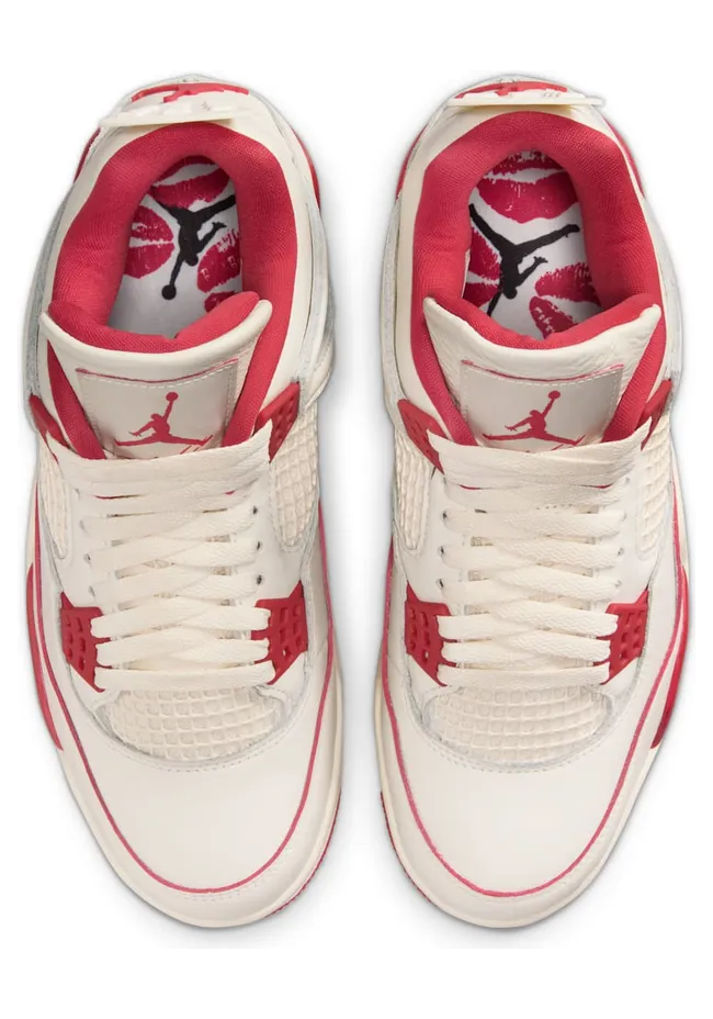 Air Jordan 4 “Valentine’s Day”: ivoor met een rood accent (4)