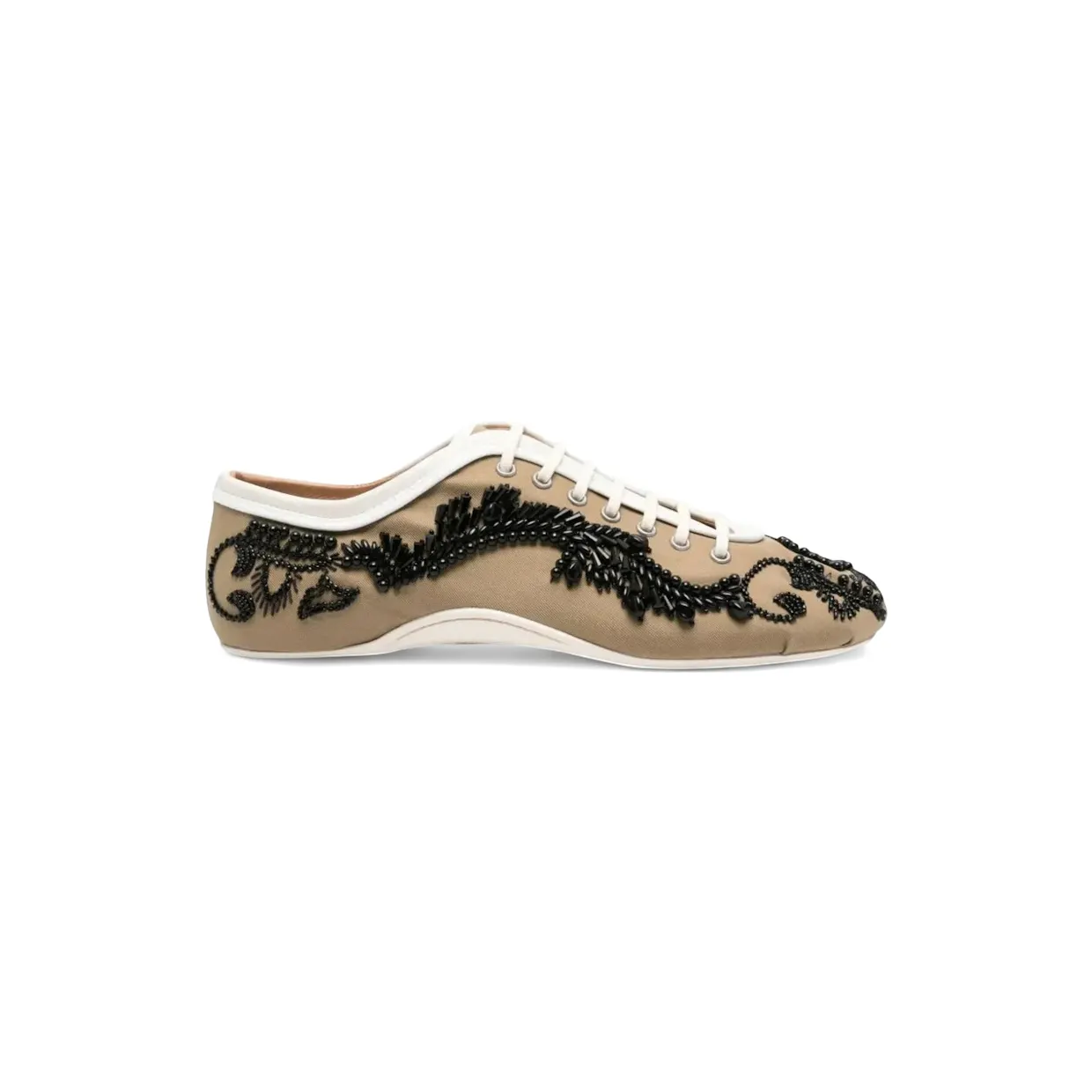 Dries Van Noten Twill Microsand Cotton Shoe Camel (261-011809-3103-102)